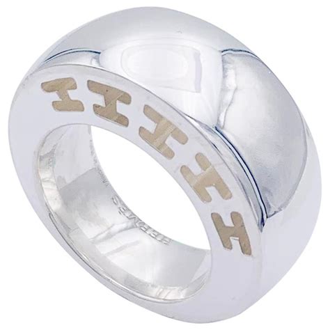 bagues hermes en argent|bague hermes nouvelle collection.